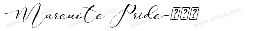Marcuote Pride字体转换
